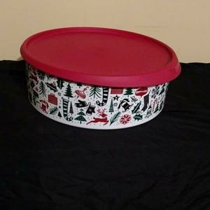 Tupperware - Tis The Season cookie canister